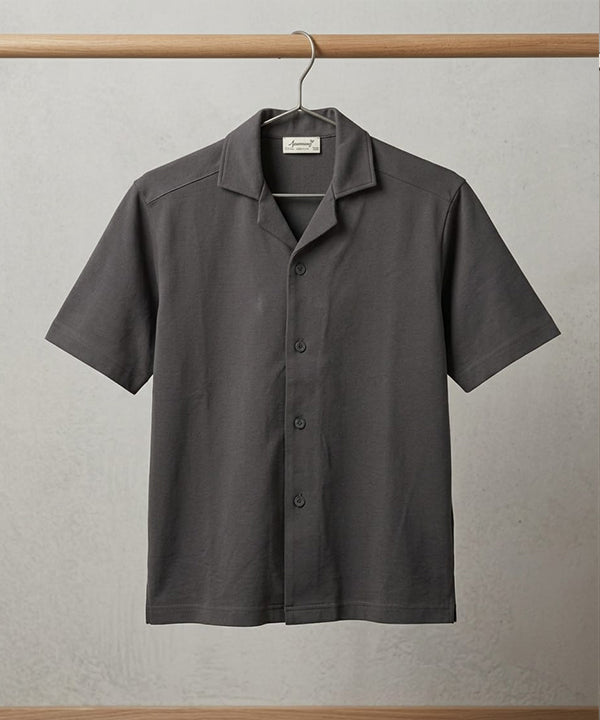 HR clothing Kids Half Sleeves Shirt - D-Grey BSH-0116