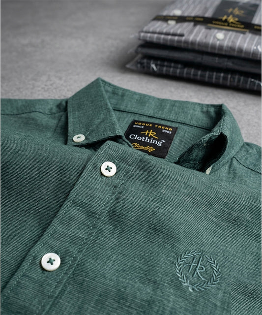 Men's Casual Shirt - Shc-1681 Green