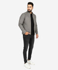 Men's Faux Leather Jacket Jk-0362 Brown