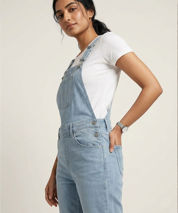HR Clothing Women's Denim Rompers – L-Blue- DG-0007