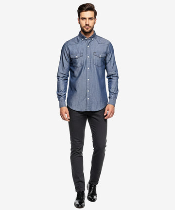 Men's Casual Shirt - Shc-1456 Navy