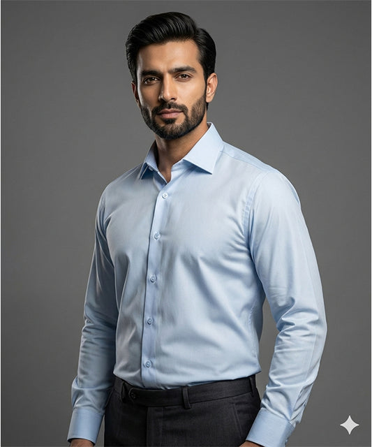 Men's Dress Shirt - Sky Dsh-0292
