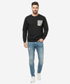 Men's Sweat Shirt - Black Tsh-5977