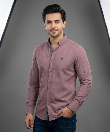 Men's Casual Shirt - Shc-1221 Purple