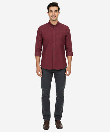 Men's Casual Shirt - Shc-1042 Persian Red