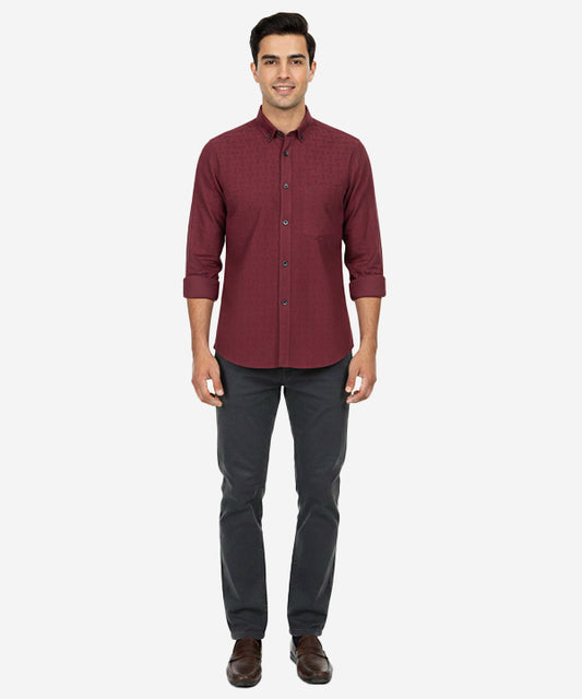 Men's Casual Shirt - Shc-1042 Persian Red
