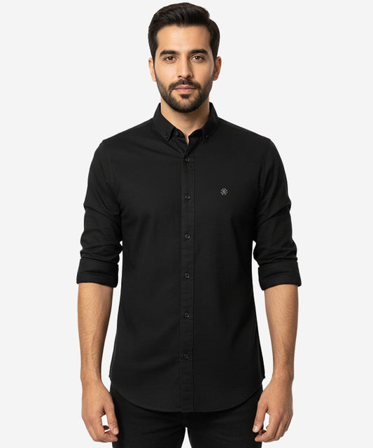 Men's Casual Shirt - Shc-1605 Black