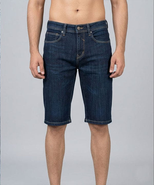 Casual Summer Navy Denim  Shorts- BR-0087