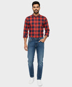 Men's Casual Shirt - Shc-1458 N-Red Chk