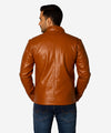 Men's Faux Leather Jacket Jk-0287 Mustard