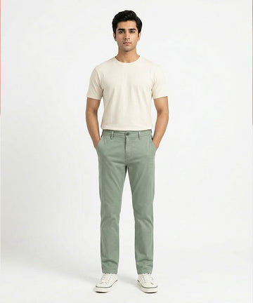 Men's Chino Straight Fit- Green CP-0552