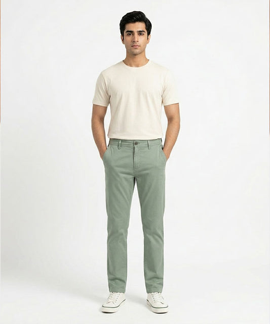 Men's Chino Straight Fit- Green CP-0552