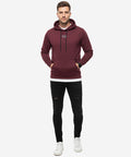 HR Clothing Men's Hoodie - Maroon TSH-6975