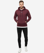 HR Clothing Men's Hoodie - Maroon TSH-6975