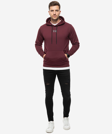 HR Clothing Men's Hoodie - Maroon