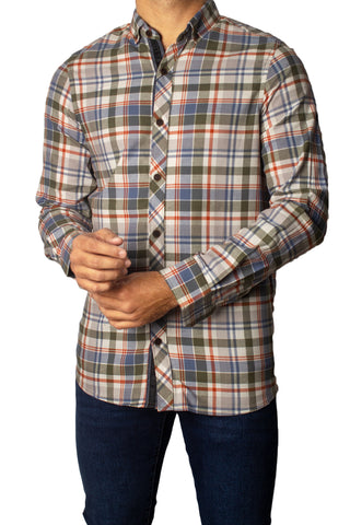 Men's Casual Checkered Shirt SHC-1707 Multi Chk