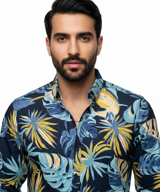Men's Casual Shirt - Shc-1541 Multi Printed