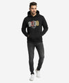 Men's Printed Hoodie - Black Tsh-5995