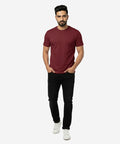 HR Clothing Men’s Basic T-Shirt – Maroon TSH-5919