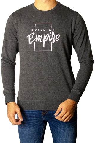 Built An Empire Printed Full Sleeves T-Shirt Tsh-6832 D-Grey