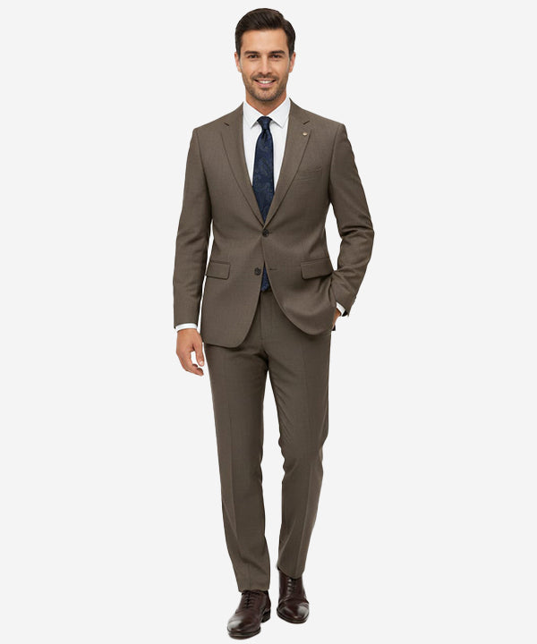 Formal Suit Gst-0124 Dull Olive 2 Button