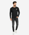 Men's Tee Full Sleeves - Black Tsh-5967