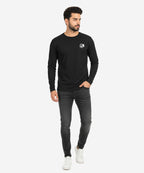 Men's Tee Full Sleeves - Black Tsh-5967