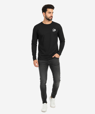 Men's Tee Full Sleeves - Black Tsh-5967