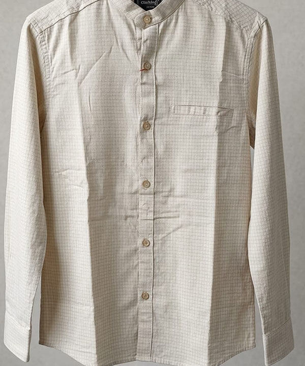Men's Casual Shirt - Shc-1385 Texture Beige