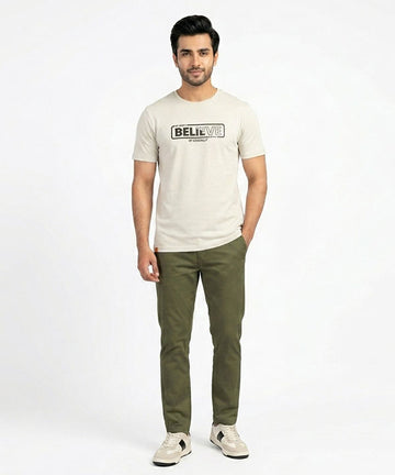 HR Clothing Men’s Printed T-Shirt – Grey TSH-5684