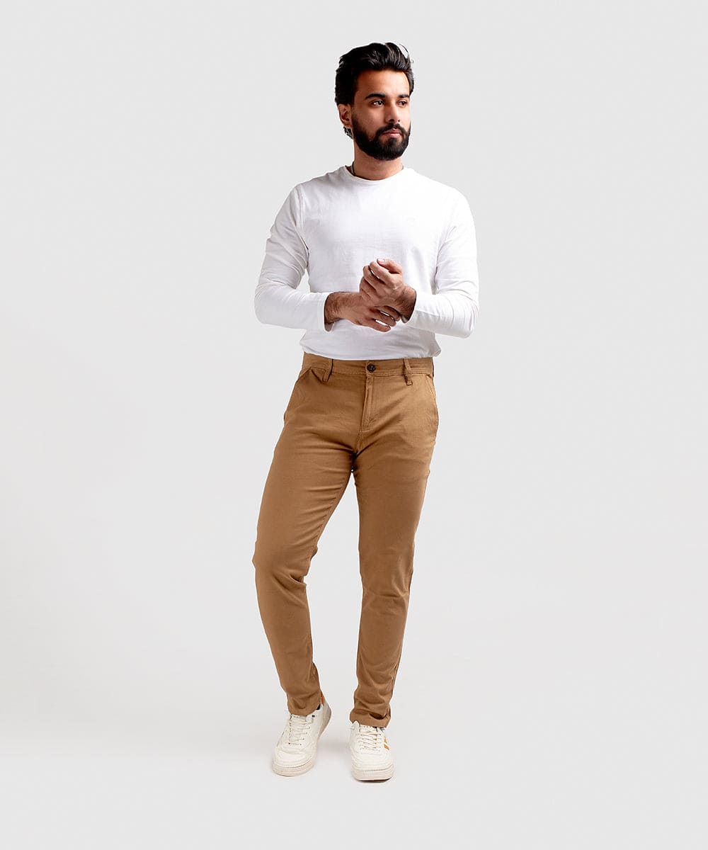 Men's Chino - Beige CP-0481 Slim fit