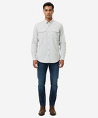 HR Clothing Men's Casual Shirt - Sky Shc-1841 Strech Fabric(ORG)