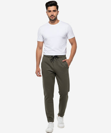 Men's Sports Trousers - D Green Lwr-0569