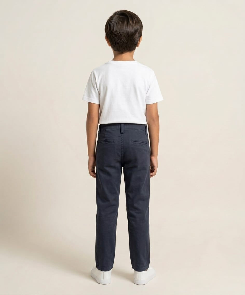 Kids Cotton Chino Pant - Bcp-0038 Navy