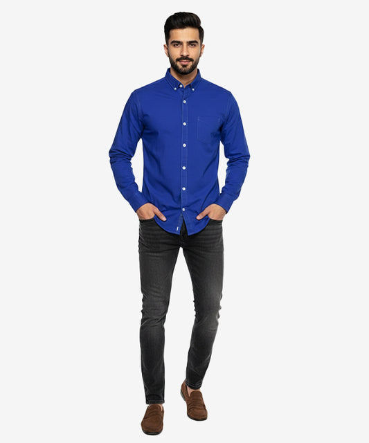 Men's Casual Shirt - Shc-1103 Blue