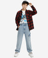 Boys Baggy Jeans - L Blue Bjp-0273