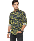 Men's Casual Shirt - Shc-1607 Printed Yellow