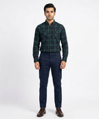 Men's Casual Shirt - Shc-1579 Green Chk