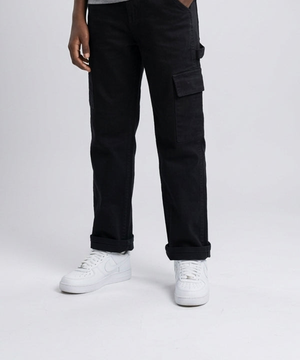 Boys Black Carpenter Straight Cargo jeans - Bjp-0300