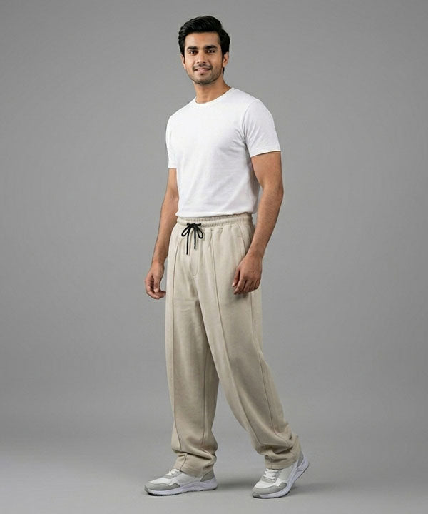 Men’s Terry Smart Baggy Trousers– LWR-0705 Fawn