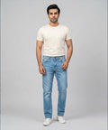 Men's Denim Slim Fit- JP-2213 Ice Blue