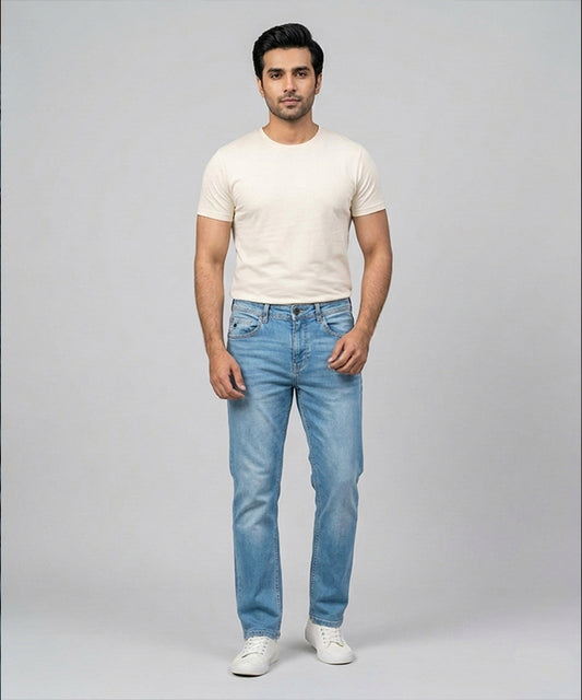 Men's Denim Tailored Fit- JP-2213 Ice Blue