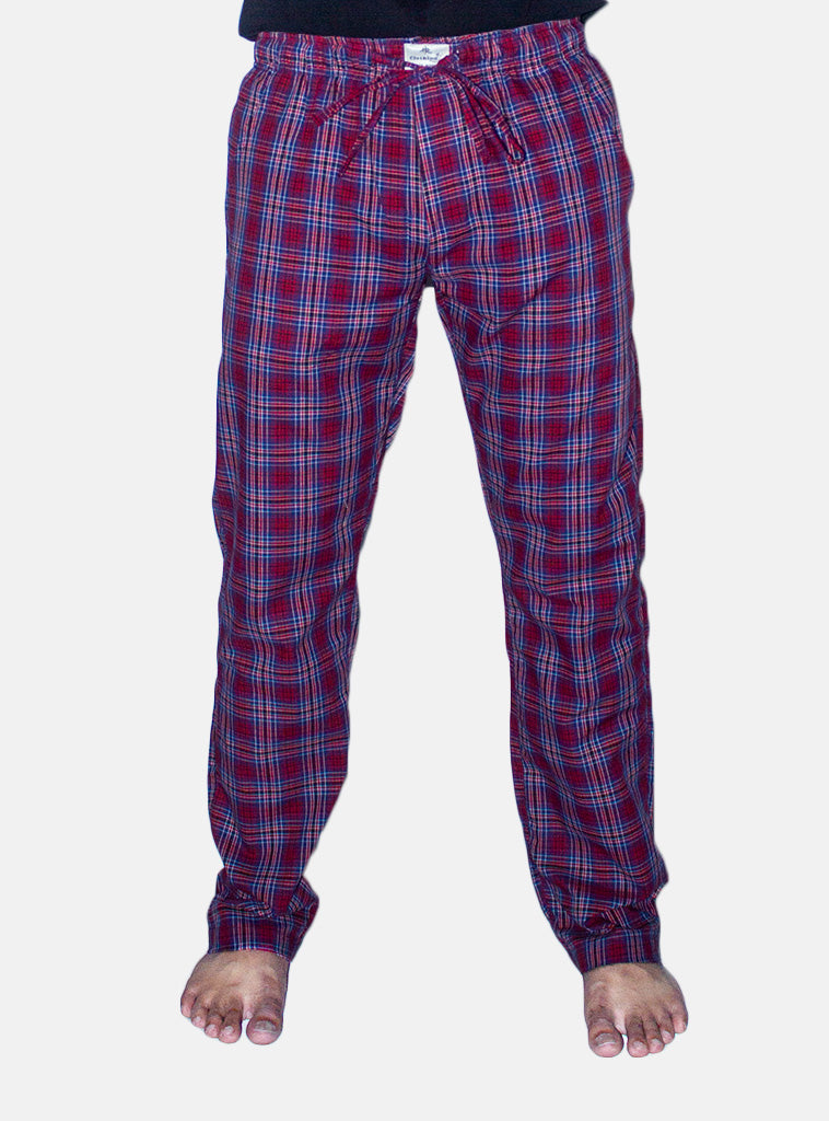 Men's Casual Pajama Lwr-0242 R-Blue Chk