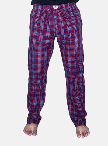 Men's Casual Pajama Lwr-0242 R-Blue Chk