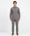 Men's Casual Shirt - Texture Grey Shc-1723 ORG