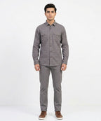 Men's Casual Shirt - Texture Grey Shc-1723 ORG