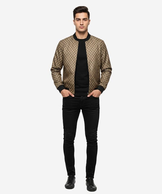 Men's Leather Jacket - Brown JK-0450