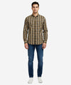 Men's Casual Checkered Shirt - Shc-1702 Brown Chk