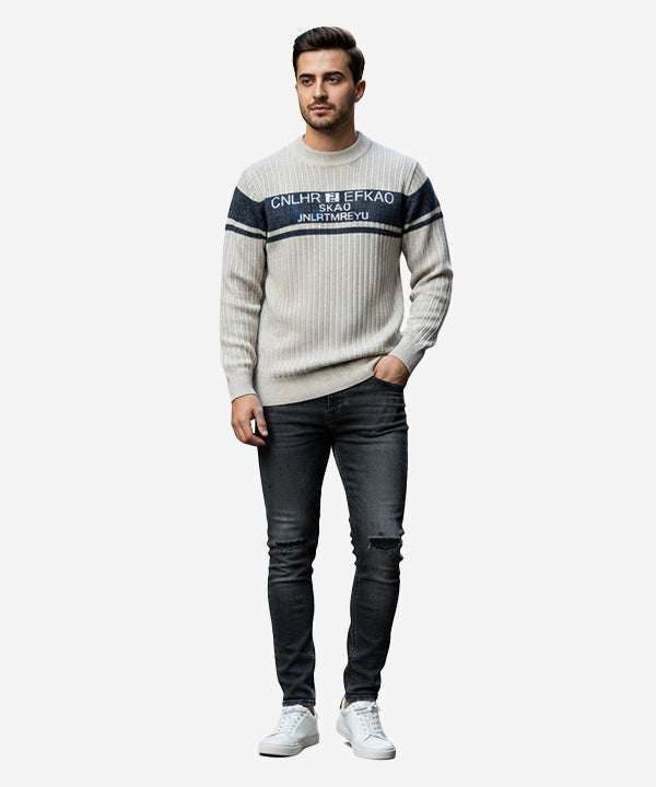 Men's Jumpers Jmp-0267 Beige