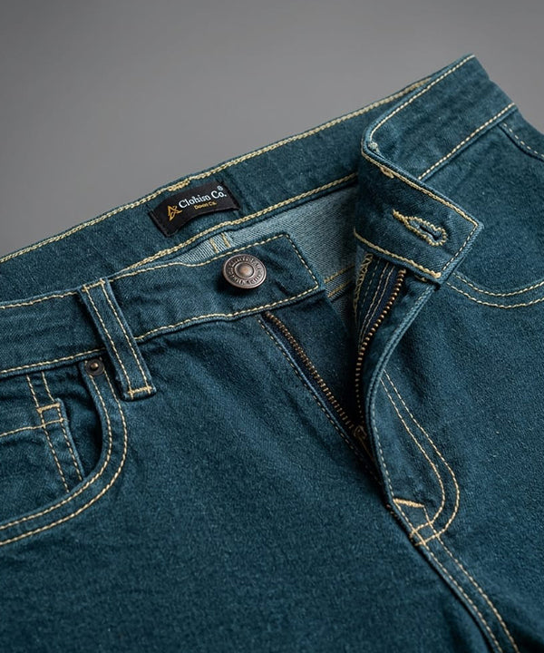 Boys Greenish Stretch Denim Jeans- Bjp-0307